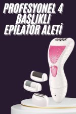 4 Başlıklı Lazer Öncesi Kısaltma Epilasyon Aleti Epilatör Çok Amaçlı - Görsel 5