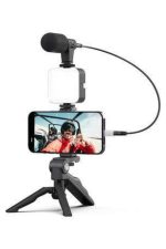 Video Making Kit Telefon Tutucu Vlog Video Mini Led Işıklı - Görsel 2
