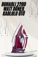 Modern Tasarım 2200W Dayanıklı Buharlı Seramik Kaplama Ütü - Görsel 5