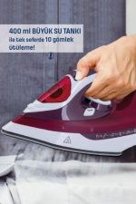 Modern Tasarım 2200W Dayanıklı Buharlı Seramik Kaplama Ütü - Görsel 3