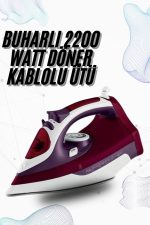 Buharlı Kablolu Ütü 2200 Watt Kireçlenme Önleyici Şok Buharlı - Görsel 5
