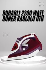 Seramik Tabanlı Kırmızı 2200 Watt Şok Buharlı Ütü - Görsel 5