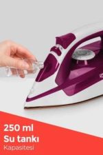 Seramik Tabanlı Kırmızı 2200 Watt Şok Buharlı Ütü - Görsel 2