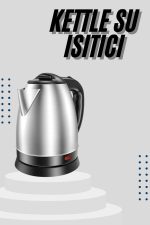 Kettle C F Tipi 220-240V Paslanmaz Çelik Elektrik Kablolu Otomatik Kapanma - Görsel 5