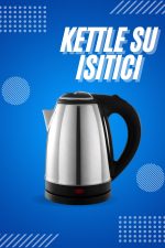 Elektrikli Paslanmaz Çelik Su Isıtcı Çelik Kettle 1.8 Lt. Uzun Ömürlü - Görsel 5