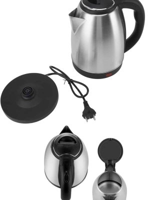 Elektrikli Paslanmaz Çelik Su Isıtcı Çelik Kettle 1.8 Lt. Uzun Ömürlü