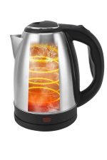 Elektrikli Paslanmaz Çelik Su Isıtcı Çelik Kettle 1.8 Lt. Uzun Ömürlü - Görsel 2