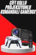 Retro Video Oyunu Konsolu Android Tv El Oyun Konsolu WIFI Taşınabilir Projeksiyon Cihazı - Görsel 5