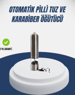 Tuz Baharat Öğütücü Otomatik Baharat Değirmeni Uzun Ömürlü Pratik - Görsel 5