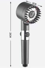 Yüksek Performanslı Masaj Etkili Su Tasarruflu Duş Başlığı Krom Kaplama Uzun Ömürlü - Görsel 4
