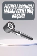 Yüksek Performanslı Masaj Etkili Su Tasarruflu Duş Başlığı Krom Kaplama Uzun Ömürlü - Görsel 5