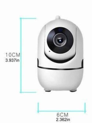 Baby Kamera Kablosuz 720P Beyaz 360 Derece Wifi Kamera Full HD 1080p