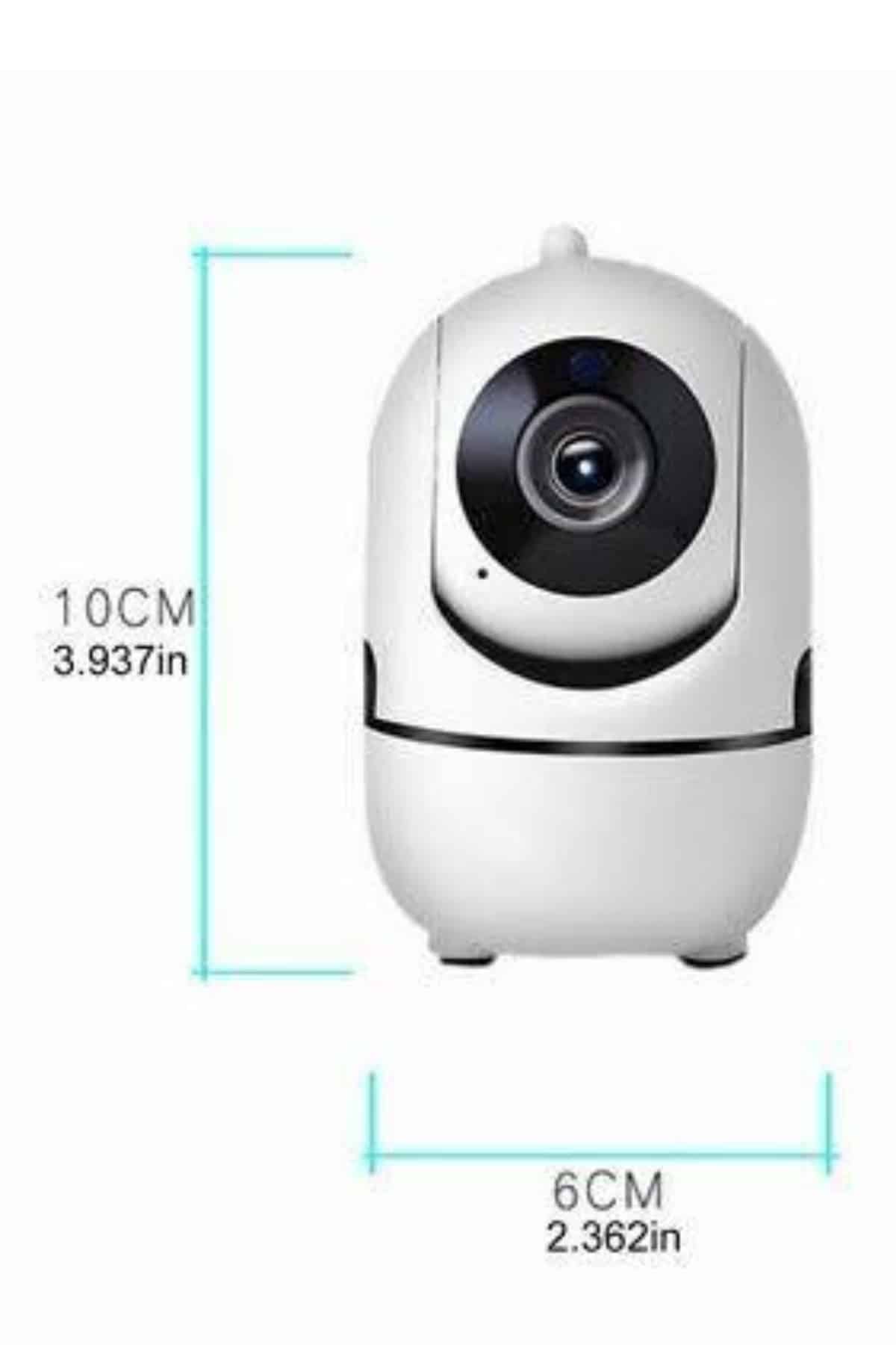 1214678_7-202.jpg Baby Kamera Kablosuz 720P Beyaz 360 Derece Wifi Kamera Full HD 1080p - Görsel 1