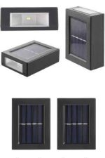 Solar Güneş Enerjili Çift Taraflı Duvar Lambası Çift Taraflı Duvar Lamba Güneş Enerjili - Görsel 2
