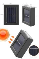 Solar Güneş Enerjili Çift Taraflı Duvar Lambası Çift Taraflı Duvar Lamba Güneş Enerjili - Görsel 3