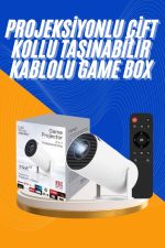 Projeksiyon Cihazı Video Oyun Konsolu 8 GB Hafıza LCD Ekran Kumandalı - Görsel 5