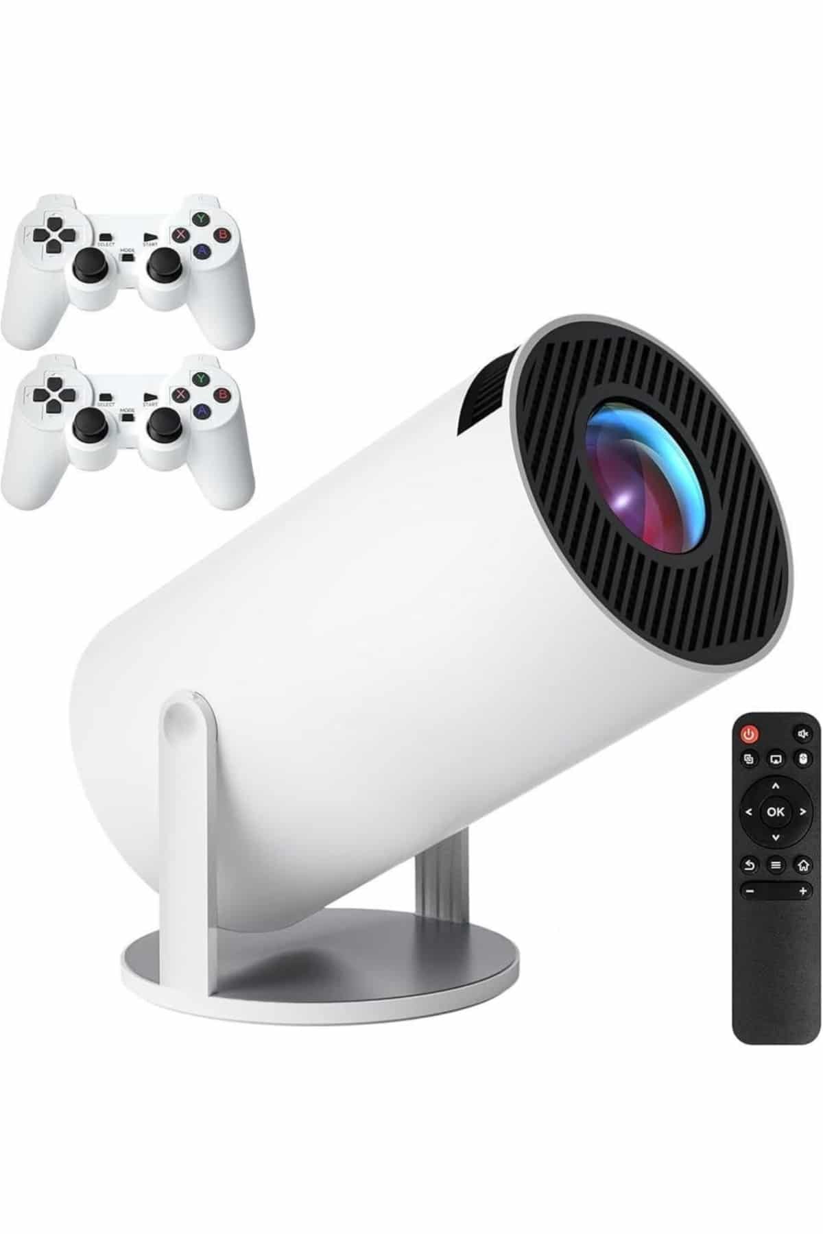 1214765_2-168.jpg 4K Wireless Çift Kollu Kumandalı Oyun Projeksiyonu Retro Video Oyunu - Görsel 1