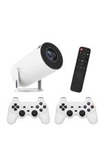 4K Wireless Çift Kollu Kumandalı Oyun Projeksiyonu Retro Video Oyunu - Görsel 2
