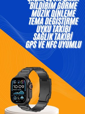 HAINOTEKO Akıllı Saat 3 Kordonlu Waterproof Adımsayar, Titreşim ve GPS Özelliği