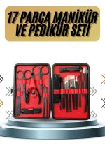 17 Parça Manikür Pedikür Seti El Ayak Bakım Seti Tırnak Makası Törpü - Görsel 5