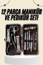 Tırnak Bakımı Tırnak Makası Profesyonel 12 Parça El Ayak Manikür Pedikür Seti - Görsel 5