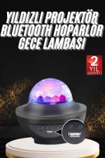Dönen Işıklı Disko Topu Projektör Müzik Çalarlı Disco Speaker - Görsel 5