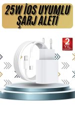 15/Pro/Pro Max 20W İOS Uyumlu Hızlı Şarj Aleti Adaptörlü Beyaz - Görsel 5