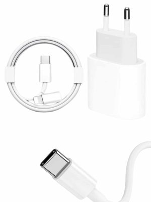 15/Pro/Pro Max 20W İOS Uyumlu Hızlı Şarj Aleti Adaptörlü Beyaz