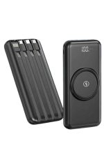 Kablosuz Çoklu Şarj Girişli 10.000 Mah Kablolu Powerbank Taşınabilir - Görsel 2