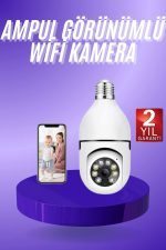 Güvenlik Kamerası Wi-Fi Özellikli 360 Derece Full Hd 1080p Ampül Kamera - Görsel 5