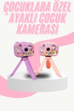 Çocuk Için Eğitici Video Kamera Ayaklı Mini Fotoğraf Makinesi - Görsel 5