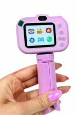 Çocuk Için Eğitici Video Kamera Ayaklı Mini Fotoğraf Makinesi - Görsel 2