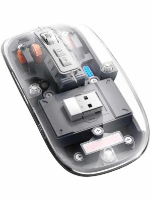 Kablosuz Mouse Fare Şarjlı Bluetooth Wireless Çift Modlu Sessiz
