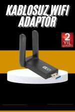 Mbps Wifi Alıcı Kablosuz Wifi Adaptörü Çift Band Çift Antenli - Görsel 5