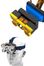 El Feneri Süper Kafa Lambası 4 Modlu 5 Led Kafa Feneri - Görsel 2