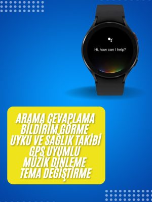 WATHC4 Akıllı Saat Çok Fonksiyonlu Çağrı Cevaplayabilen Bildirim Görme Uzun Pil Ömrü
