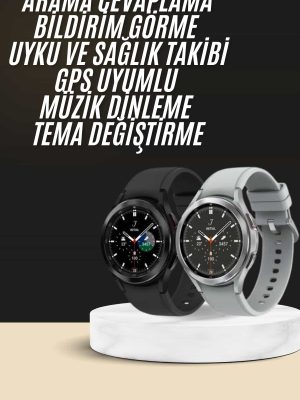Yeni Nesil WATHC4 Akıllı Saat Çağrı Cevaplayabilen Plastik 47 Mm Uyumlu Kordon