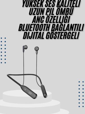 Bluetooth Kulaklık Kablolu Android ve İOS Uyumlu ANC Özellikli 100 saat sarj