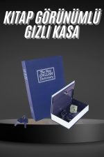 Kilitli Gizli Kasa Sözlük Kumbara Kitap Sözlük Görünümlü 18cm - Görsel 5