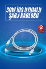 Type-C Ligtning 30W İOS Şarj Kablosu Hızlı Şarj Kablosu - Görsel 5