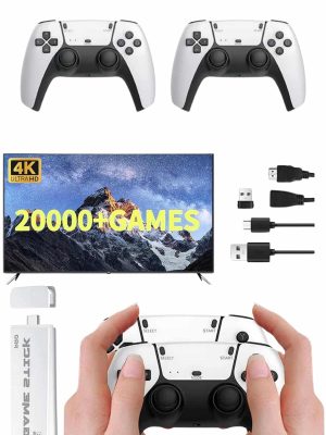 yeni nesil 3D 4K 2000 Oyunlu Game Stick Oyun Konsolu Çift Konsol