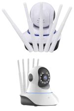 LED Aydınlatmalı 5 Antenli Motorlu 1080P Wifi Kamera Sensörlü - Görsel 3