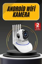 Akıllı Gece Görüşlü Sensörlü Wifi Kamera Telefondan Takip Edilebilir - Görsel 5