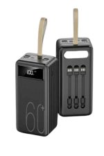 Hızlı Şarj 4 Çıkışlı Powerbank 60.000 Mah Taşınabilir Dijital Göstergeli