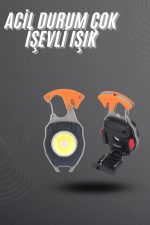 El Feneri LED Anahtarlık Çok Fonksiyonlu Mini Çakmak Özellikli - Görsel 5