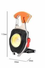 7 Modlu Mini Led Lamba Anahtarlık USB Şarjlı Kamp İçin Taşınabilir - Görsel 3