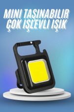 Işıldak USB Şarjlı Cep El Feneri Taşınabilir Mini Led Işık Çok Fonksiyonlu - Görsel 5