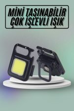 Mıknatıslı Parlak Led Işık 3 Fonksiyonlu Şarj edilebilir Ledli Mini Taşınabilir - Görsel 5