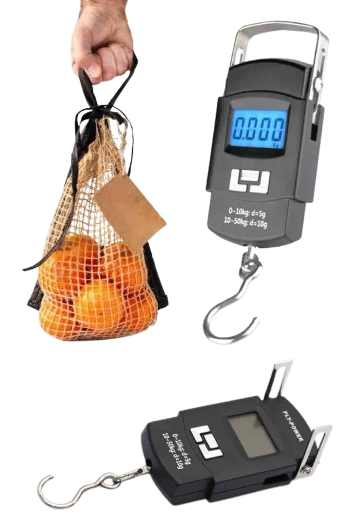 1214993_12-77.jpg Profesyonel El Terazisi El Kantarı 50 Kg Dijital Göstergeli Tartı - Görsel 1