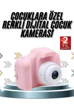 Çocuklara Özel Fotoğraf Ve Video Çeken Mini Çok Renkli Fotoğraf Makinesi - Görsel 5